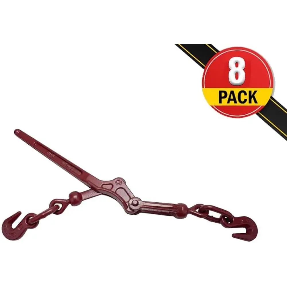 5/16 to 3/8 Heavy-Duty Chain Binders, 5400 lbs WLL, 8 Pack for Latch and Trailer Use