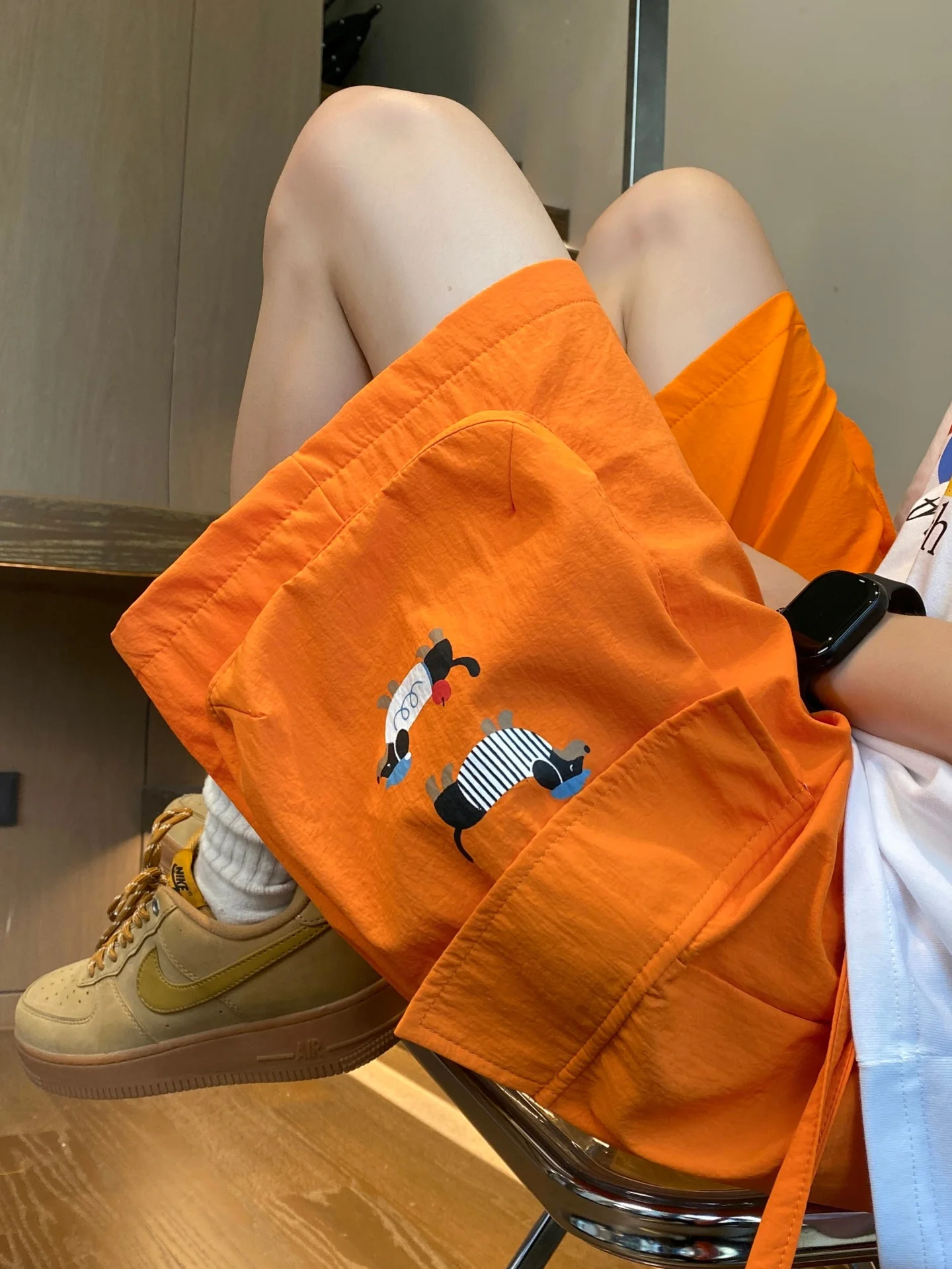 

Loose Fit Qui Dry Lightweight Summer Men's orts Outdoor Casual Workwear Five Inch mid Waist Faionable Youth Sle