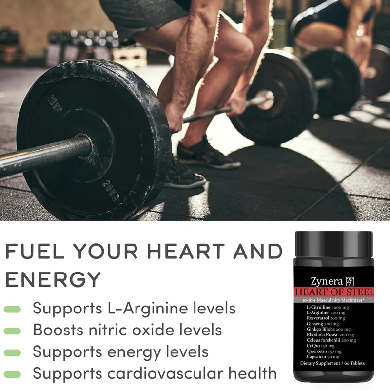 Male Endurance Supplement, Performance, Supports Reproductive Health ，L-Citrulline L-Arginine Ginseng for Men view 3
