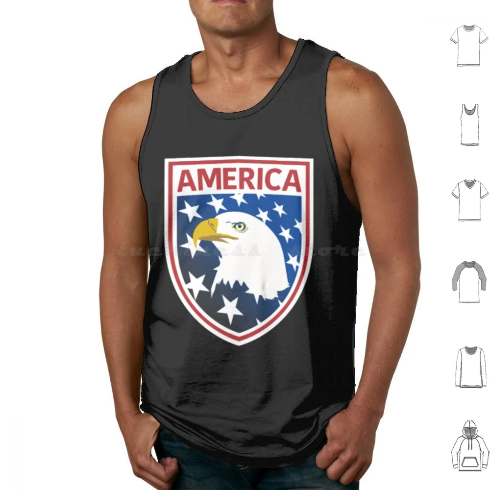 America Shield Tank Tops Vest Sleeveless Interpol Music Indie Band Interpol Band Album Antics Turn On The Bright Lights Paul