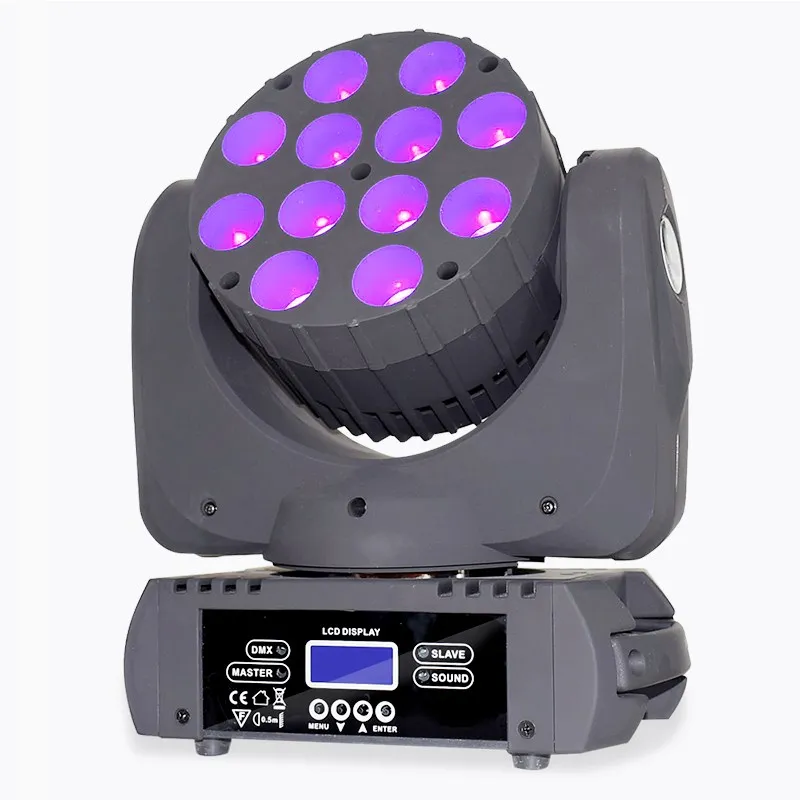 

12x12W Zoom Wash LED Moving Head Light Stage Show DMX512 Party Light Disco DJ Wedding Bar Concert Stage Light Effect light Show