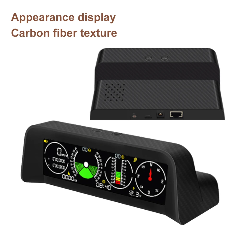 Universal Car HUD Inclinometer Head Up Display GPS Speedometer MPH Compass Digital Slope Angle Meter Altitude Gauge For Vehicles