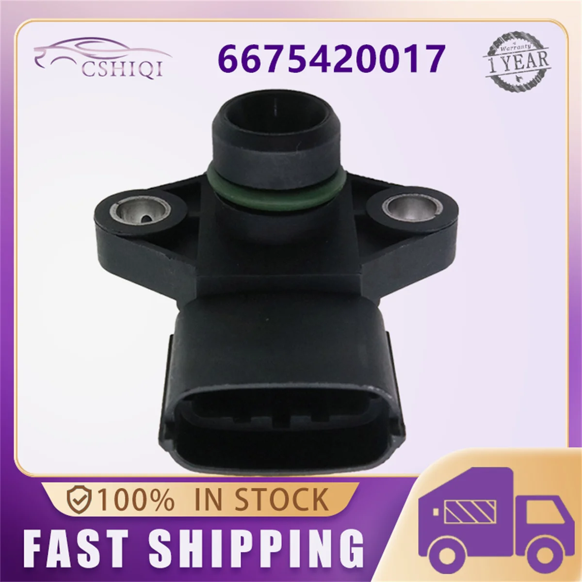 6675420017 MAP Intake Air Boost Pressure Sensor For Ssangyong Rexton Kyron Acyton Rodius Stavic Kyron Sports 2006 2005-2011 2012 view 5