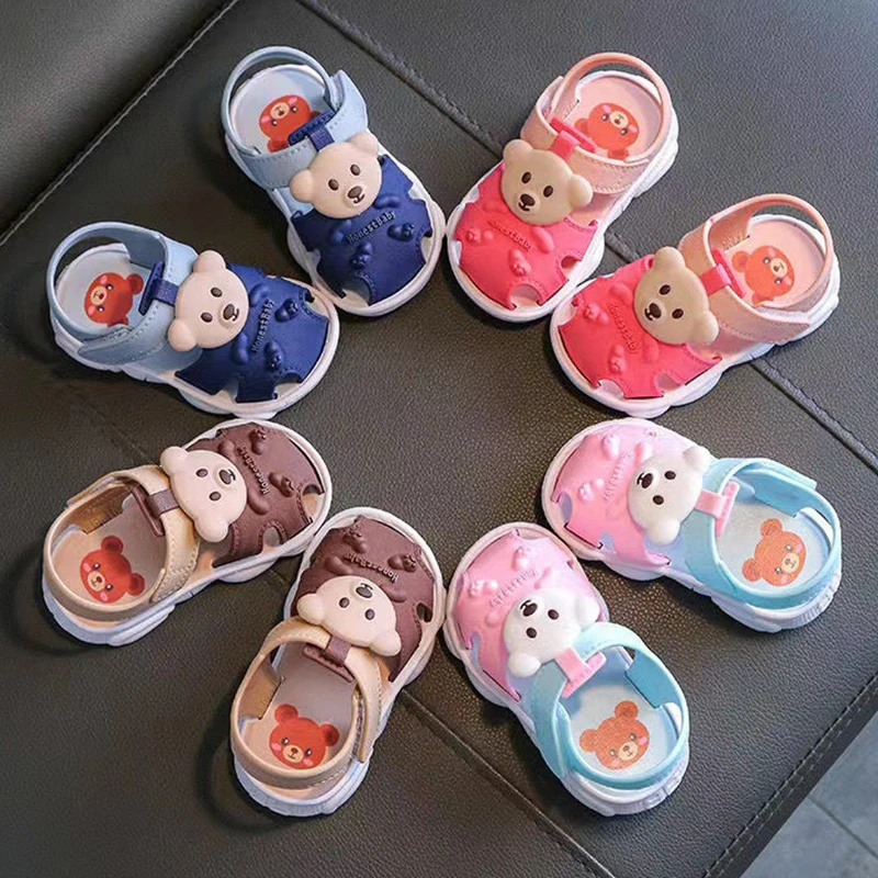 Children Sandals Kid Garden Shoes Summer Soft Bottom Anti Slip Slippers Breathable Toddler Shoe PVC Cartoon Beach Babies Slipper