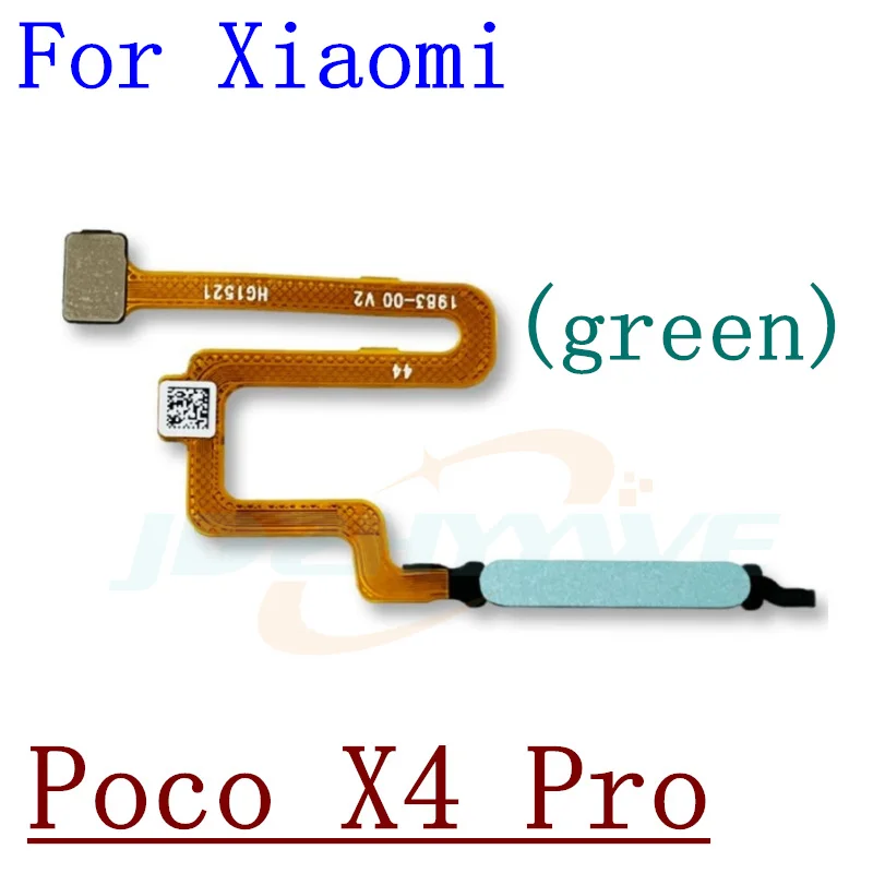 For Xiaomi Poco X4 GT Pro X4GT X4pro Home Button Back Touch ID Scanner Fingerprint Sensor Flex Cable Phone Parts