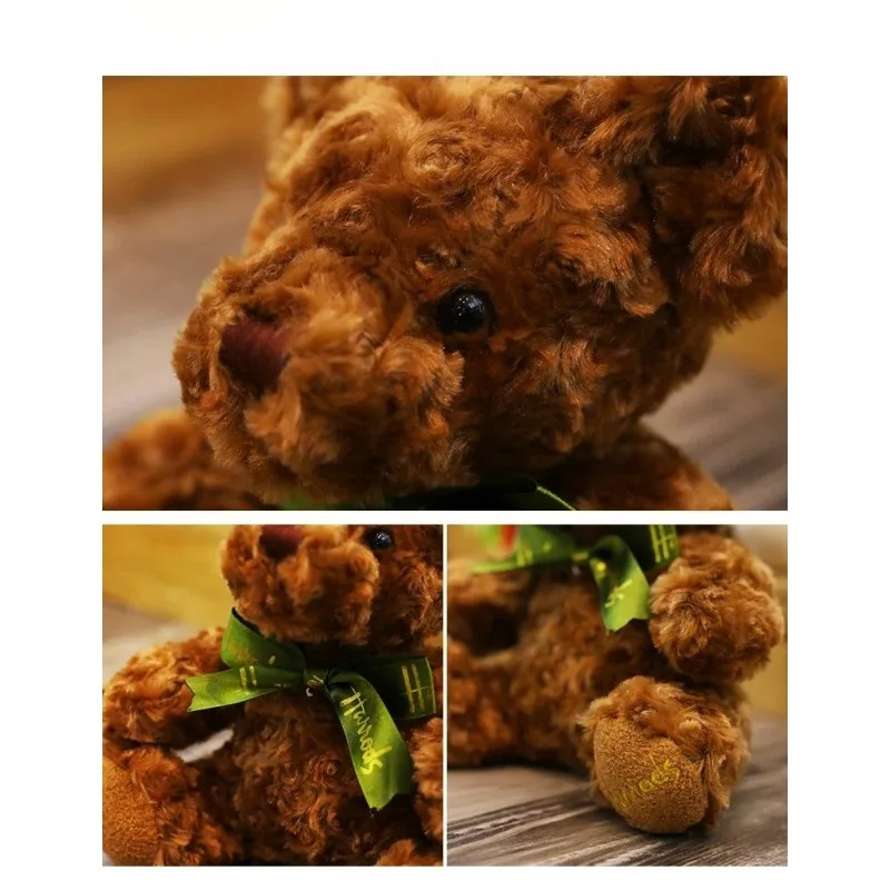 عالية الجودة الطفل ألعاب من نسيج مخملي وشاح دمية دب لطيف دمية دب دمية مادة صحية مرافقة النوم هدية عيد ميلاد الطفل #6