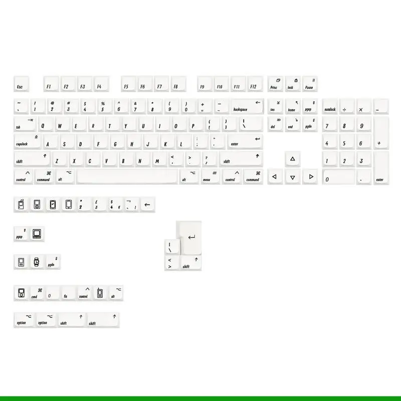 U55C MDA Dye Sublimation PBT Keycap MAC-style for Cherry MX SwitchMechanical Keyboard