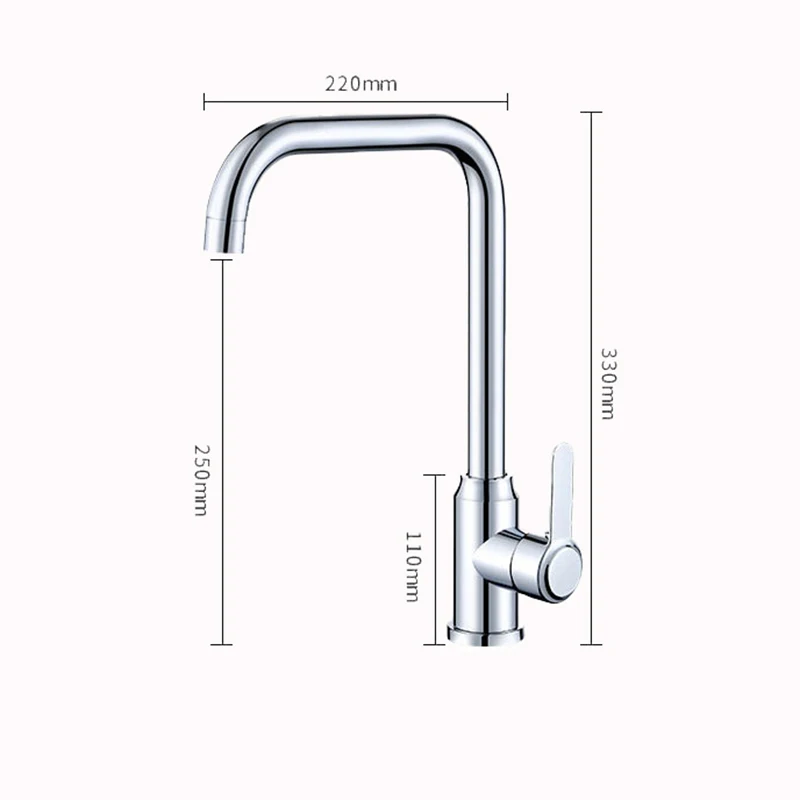 Right Angle Bent Stainless Steel Kitchen Hot and Cold Faucet Splash-proof Vegetable Wash Basin Wash Basin Sink Faucet