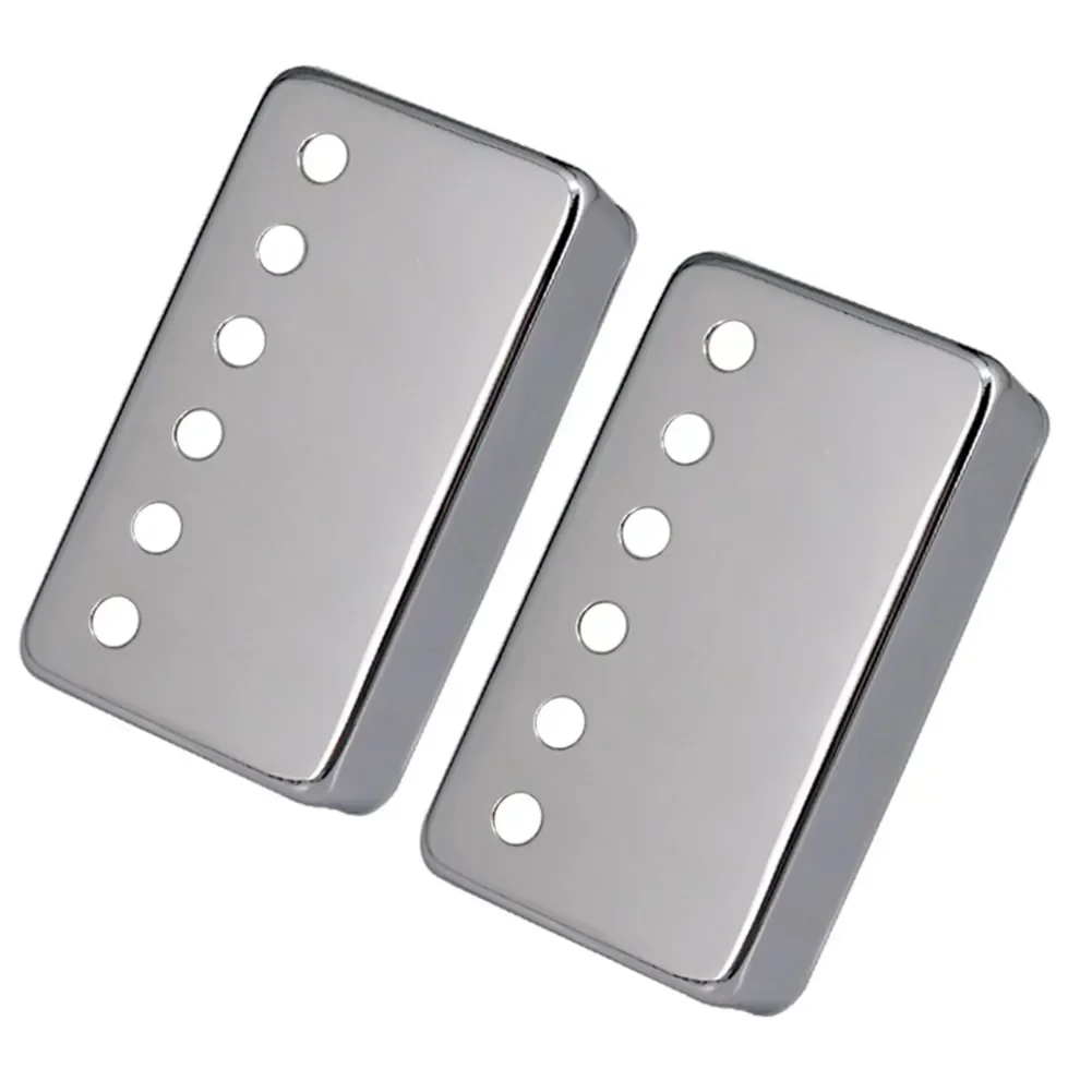 New Metal Humbucker Pickup Cover 50/52mm For LP Style Electric Guitar Silver Black Guitar Parts Musical Instrument Accessories