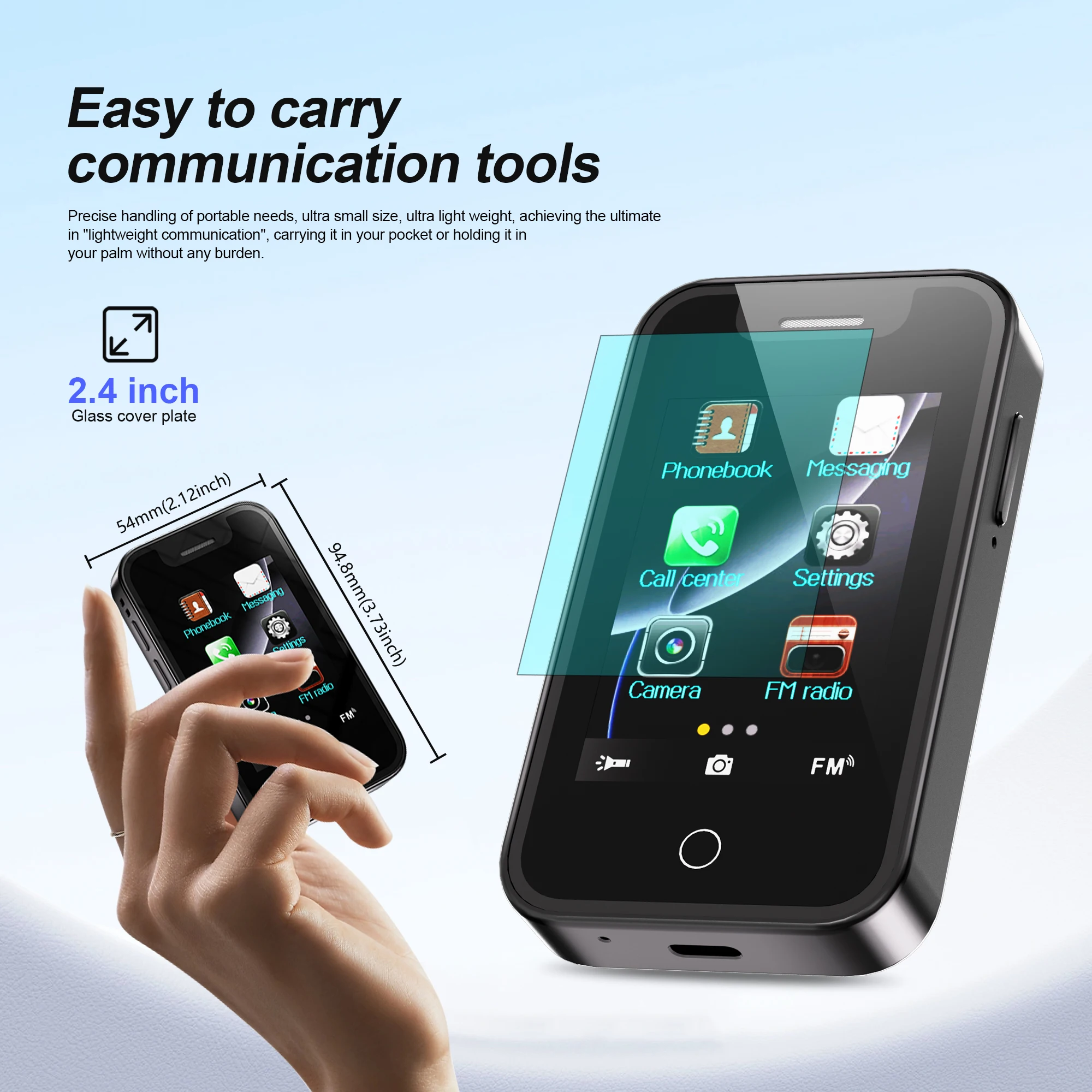 SERVO BM16 PRO Touch Screen Mini Mobile Phone Magic Voice Call Recording Flashlight Dual SIM Standby 2G Small Pocket Cellphones