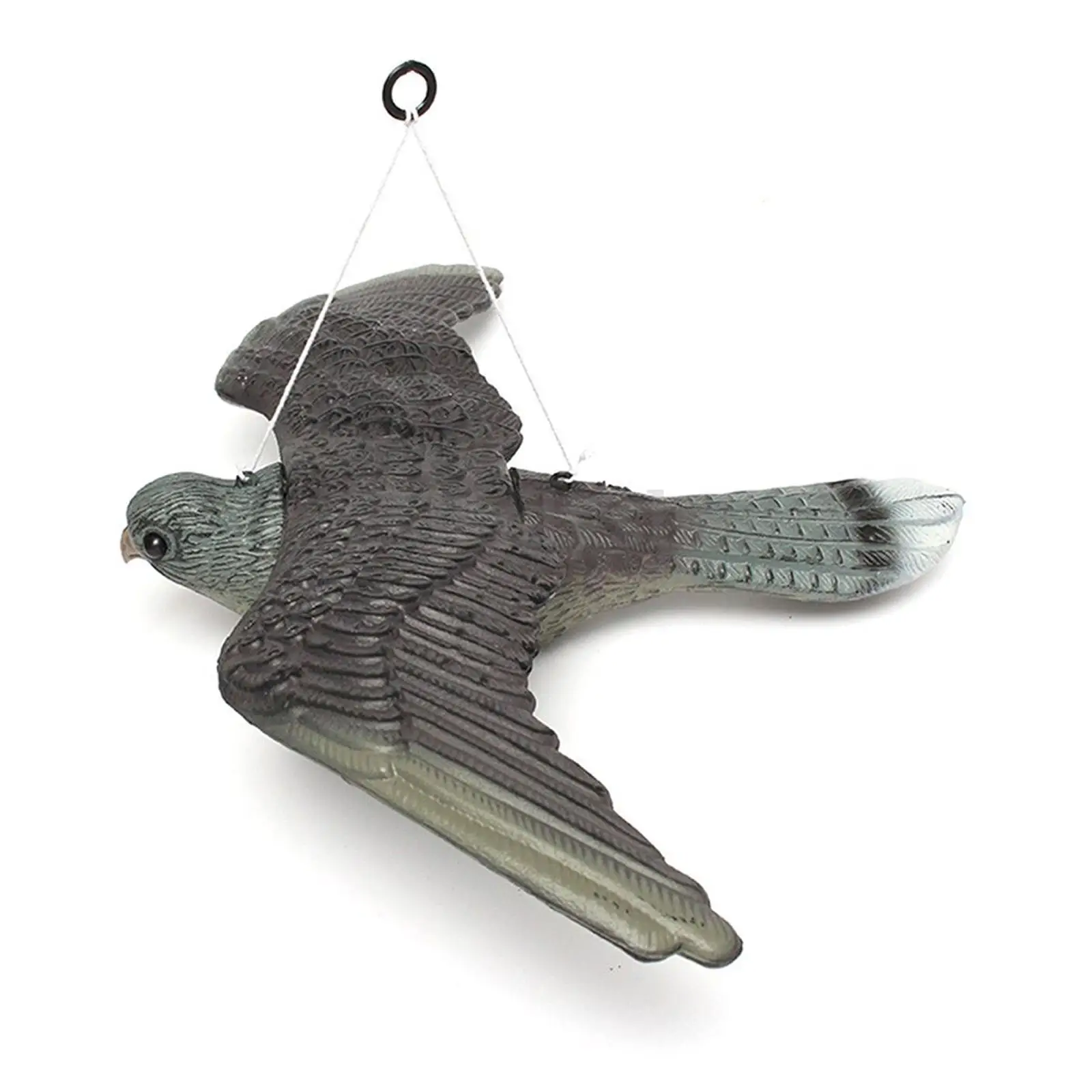 Realistic Hawk Decoy Plastic Bird Scarer Outdoor Garden Repeller Control Ornament for Home Yard Balcony