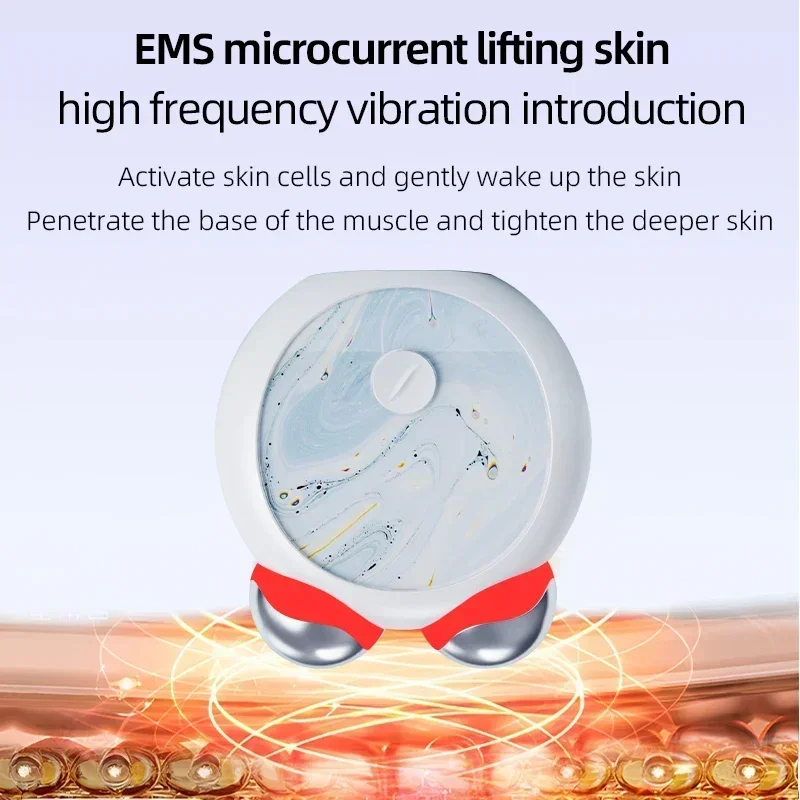 Micro Current Mini Beauty Device Light Lines and Slimming Face Introduction Device Lifting and Firming Teddy Bear Facial Massage