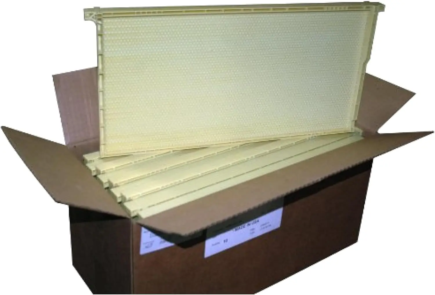 

Premium Beekeeping Frames with Beeswax Coating, Universal Fit, BPA & BPS Free, 9 1/8 Inches, Natural Color, 10-Pack