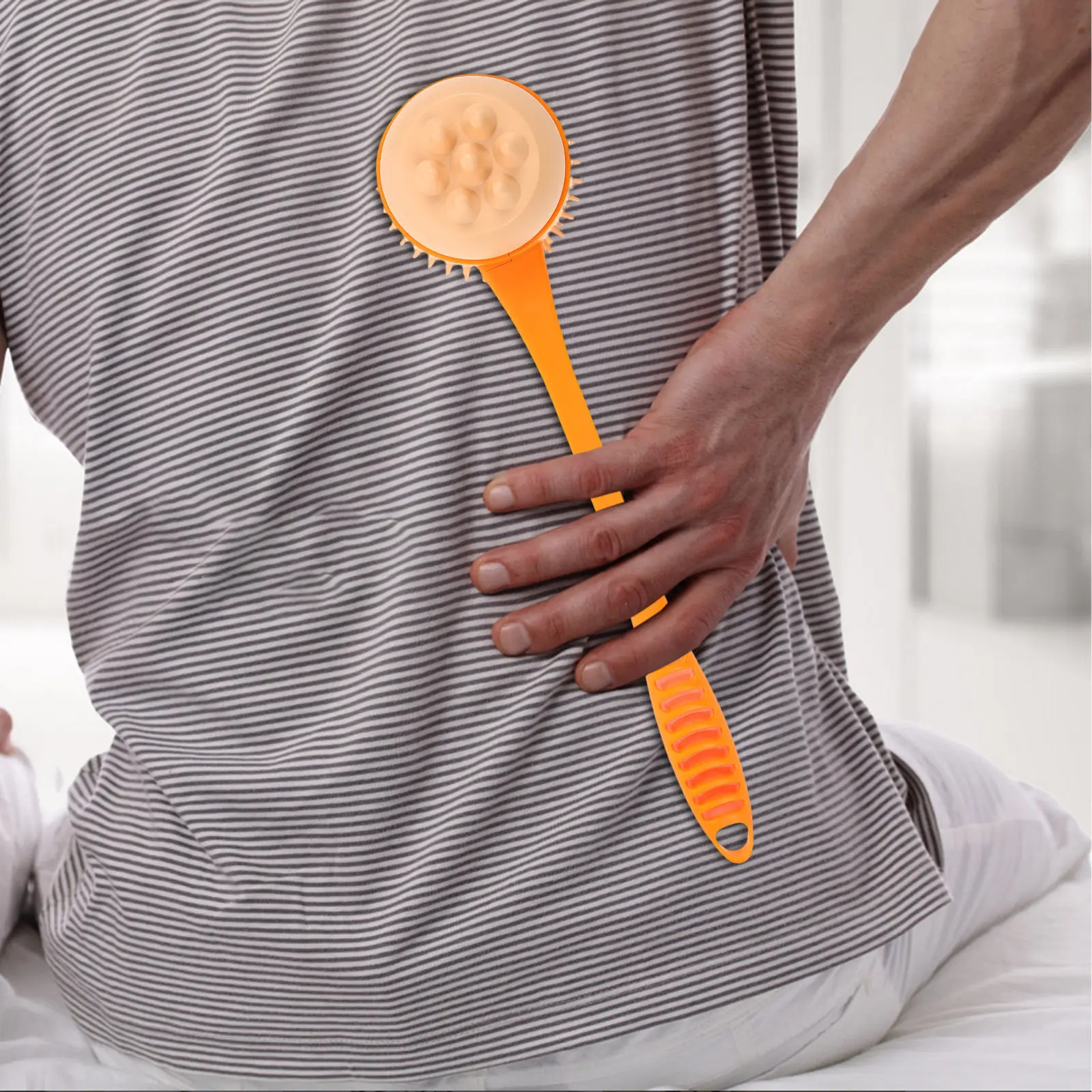 

Massage Hammer Silicone Handle Manual Back Shoulder Massager Tool Percussion Muscle Relaxing Meridians Tapping Portable Handheld