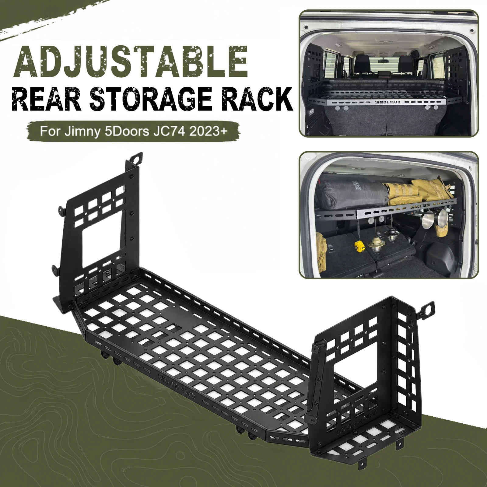 New Iron Car Adjustable Tailgate Rack Jimny Car Adjustable Cargo Rack for Jimny 5Door JC74