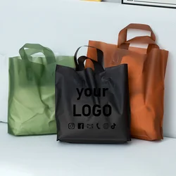 Minimum order of 50 pieces Frosted handbag Clothing store gift bag Clothes storage bag Party holiday gift bag Printable logo