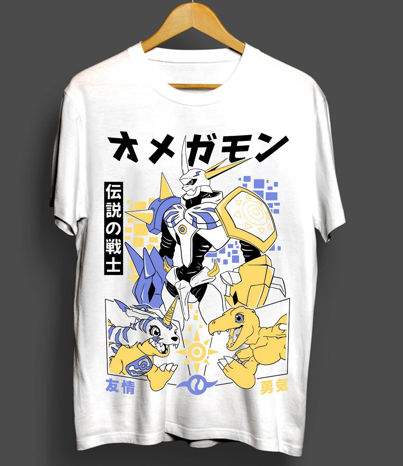 2026 Sommer Digimon Adventure Anime Magnamon Lockeres Kurzarm-T-Shirt aus Reiner Baumwolle für Kinder Trendiges Unisex Y2k Casual-Shirt