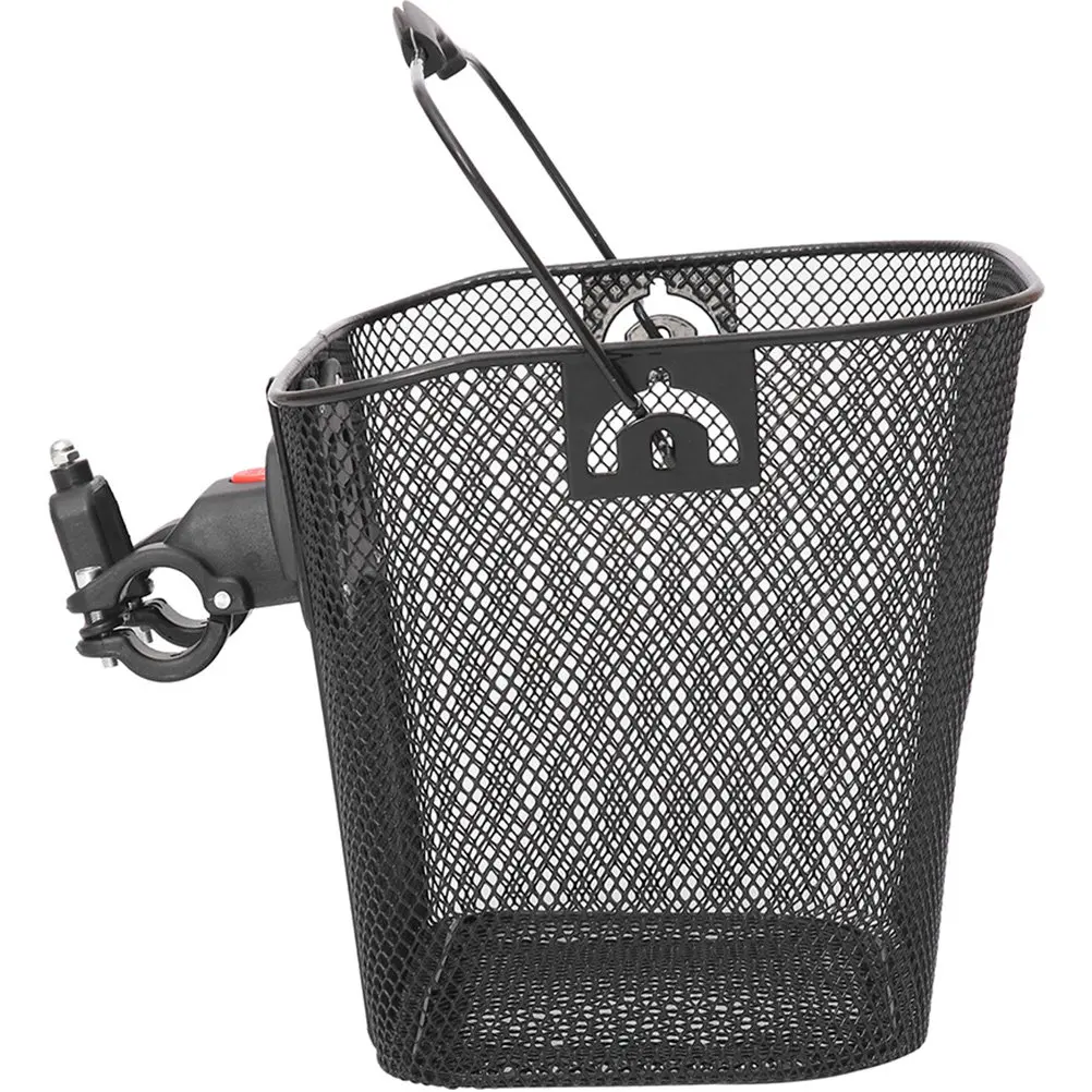 

Быстросъемная передняя корзина для велосипеда из прочного железа, съемный держатель для хранения, уличная съемная корзина для велосипеда для взрослых