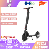 HX X8 EScooter 350W Motor 36V10A Electric Kick Scooter Fold Electric Scooter 10 Inch Tire Portable Men And Women E-Scooter Adult