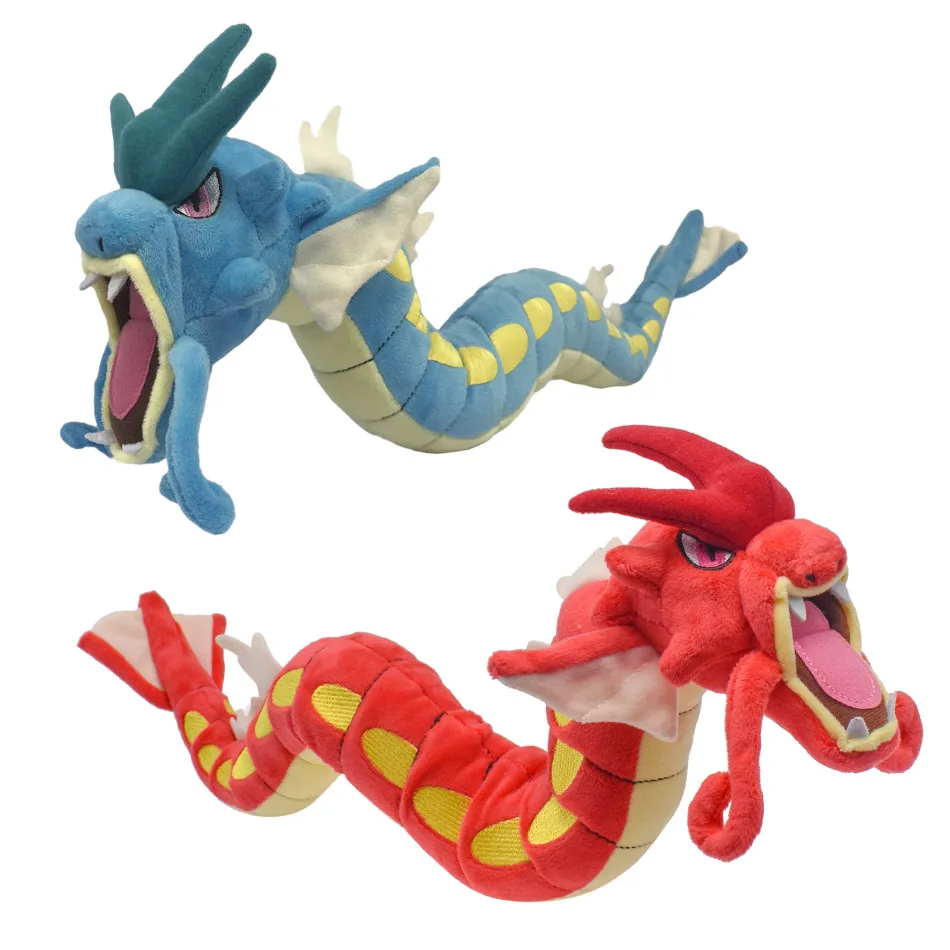 TAKARA TOMY Pokemon Cartoon Plush Toy Gyarados Rayquaza Sky Dragon Animal Stuffed Plush Dolls Birthday Gift