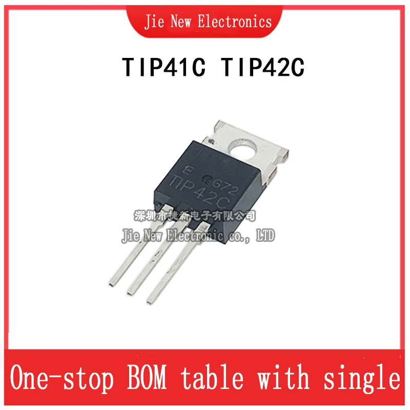 10PCS TIP41C TIP42C 전력 트랜지스터 TIP41 TIP42 TO-220 고품질 제품