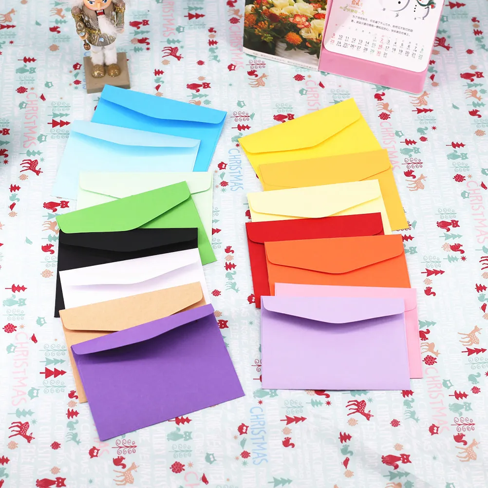 

30Pcs Membership Card Envelopes Colorful Mini Bank Storage Bags for Gift Cards Business Cards Jewelry Beads Coins