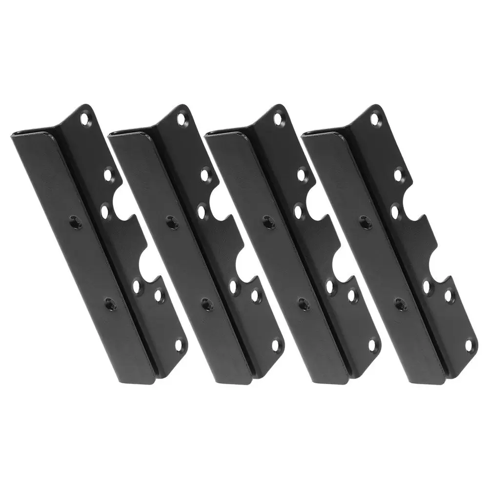 

4pcs Hook Brackets Heavy Duty Metal Connectors For Bed Frame Stability Rail Fasteners Bed Frame Hardware Brackets Furniture