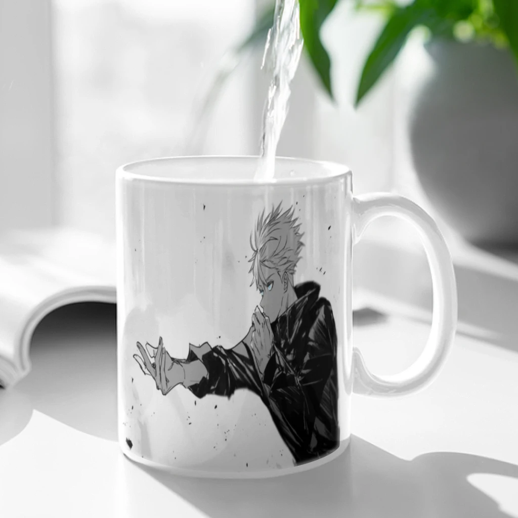 Jujutsu Kaisen Gojo Satoru Coffee Mug Tea Cup 11oz Coffee Cup Funny Birthday Gifts for Women and Men Ceramic Mug Cup