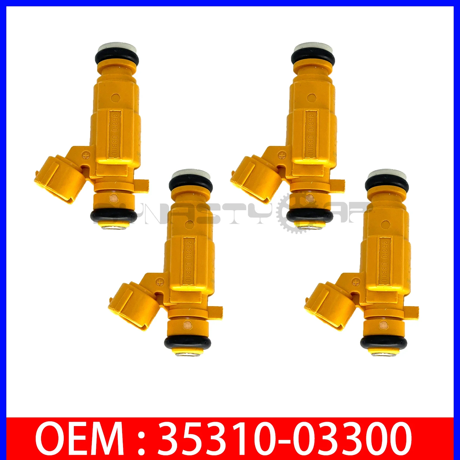 4PCS Fuel Injector Nozzle 3531003300 for 2017-2022 Hyundai Accent Verna Pony Kia Rio 1.4L Car Accessories 35310-03300