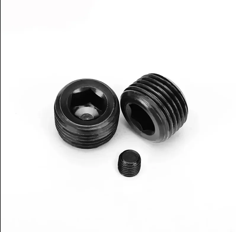Metrisches Gewinde M6 M8 M10 M12 M14 M16 M18 M20 M22 M24 M26 M27 M30 M33 M36 Männlichen Carbon Stahl hex Buchse Ende Stecker End Kappe Hydraulische – Detail 2