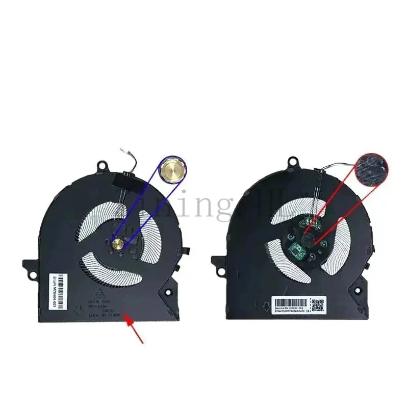  Notebook Cooling Cooler Fan 5V /12V for HP Omen 7 8 Series OMEN 16-B 16-C TPN-Q265 TPN-Q267 Laptop CPU Graphics Card Radiator F
