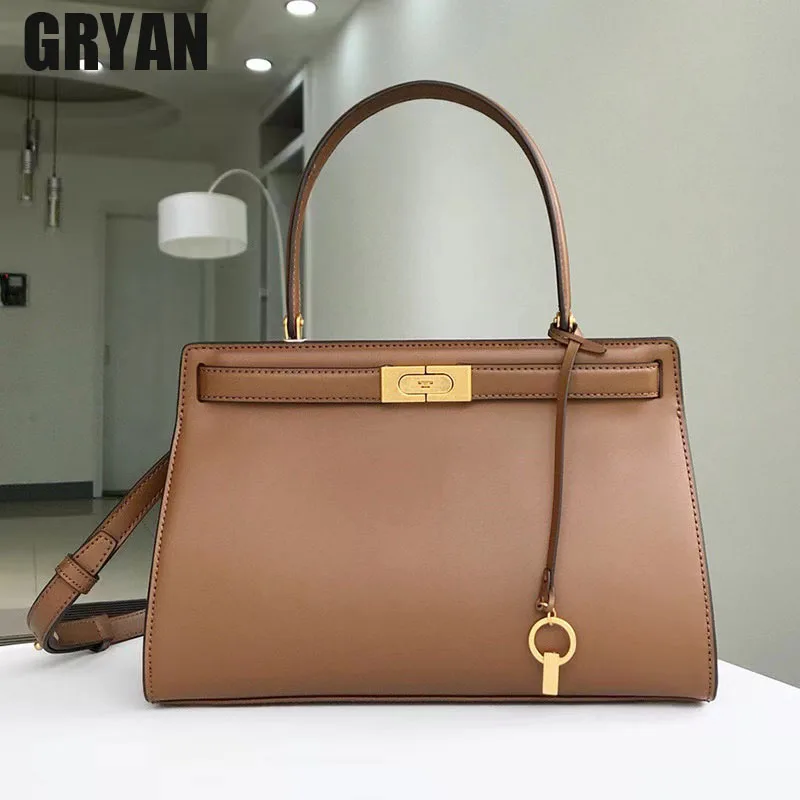 

Ladies' Genuine Leather Handbag 2024 Autumn Minimalist Commuting Shoulder Bag Classic Kelly Bag Women‘s Messenger bag