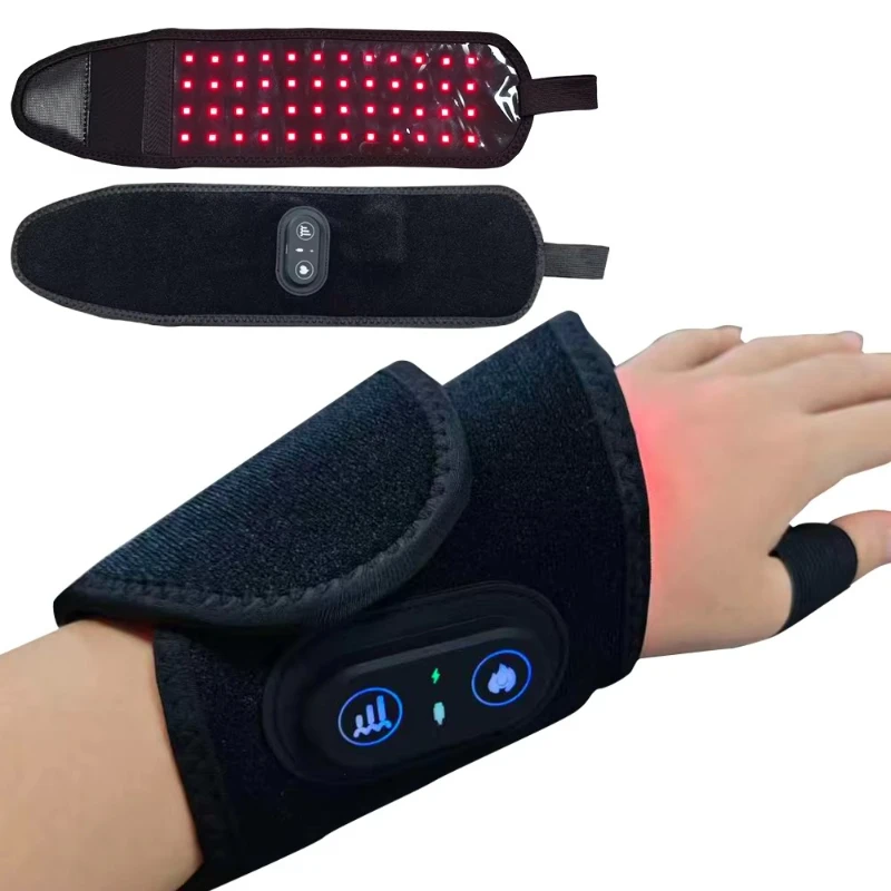 2025 New Hot Sale Smart Timer 660 nm 850 nm Therapy Handheld Massage with Hand Wrist Pain Relief Heating Wrap