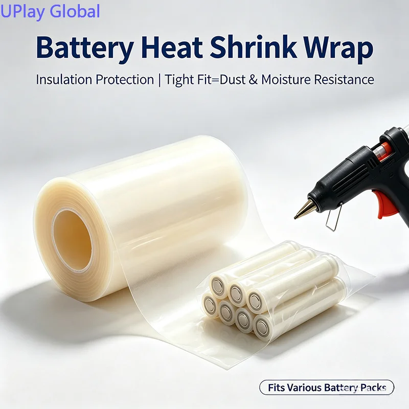 1KG Transparent Heat Shrinkable Sleeves Used for Packaging of 18650/21700/26650/32650 Lithium Batteries and Lifepo4 Batteries