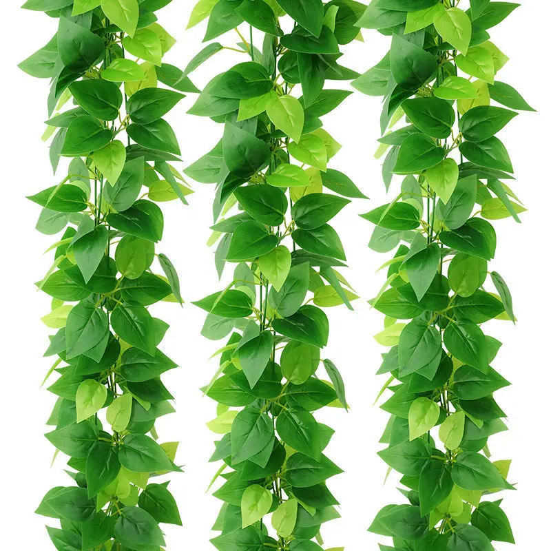 

Yannew 10pcs 7.5FT Artificial Ivy Leaves Vine Hanging Greenery Garland Plants for Wedding Party Garden Home Wall Aesthetic Decor