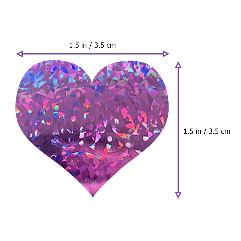 1 Roll Love Heart Stickers Paper Sealing Stickers for Gift Wrapping Baking Scrapbooking Packing Labels