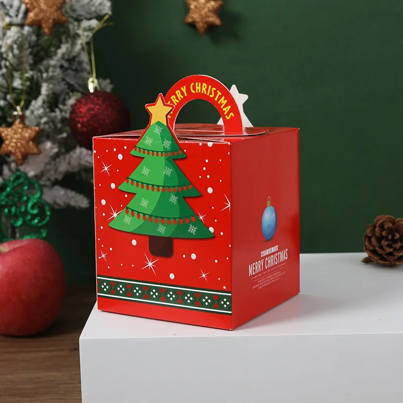 Candy Snack Paper Box Christmas Eve Packaging Paper Box Christmas Children's Gift Packaging Box Wedding Holiday Gift Paper Box