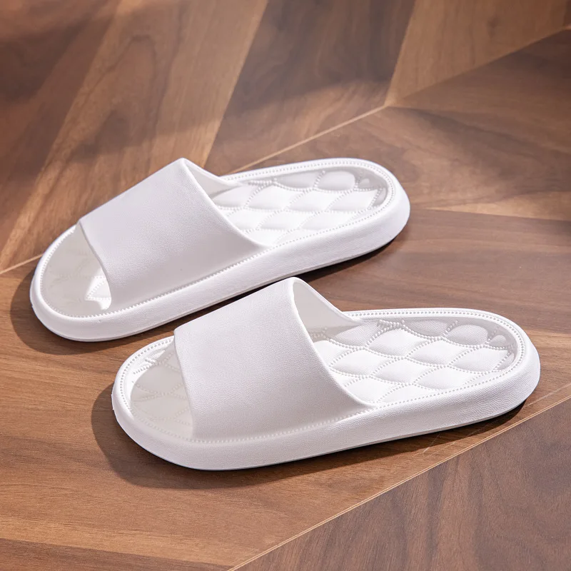 Home Slippers Summer Women Men Basic Solid Slides Indoor Mute Non-Slip Bathing Flip Flops Sandals Unisex Soft Sole Shoes 2023