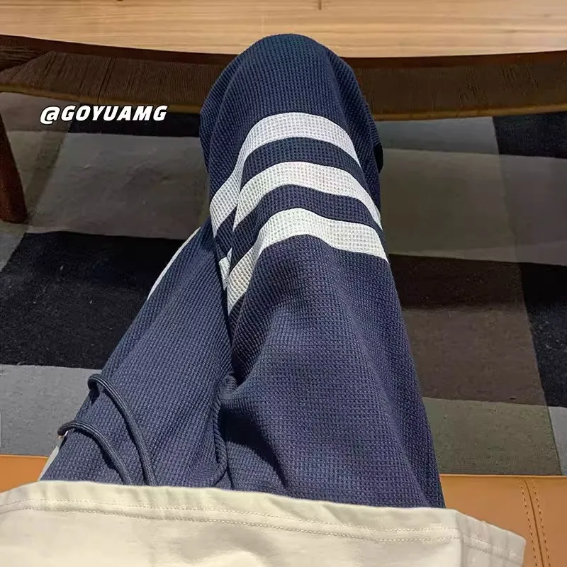 

Extra Large 300 Pou Men's Casual Straight Leg Sports Pants High Street Long Trendy Polyester Fiber Breathable Comfortable