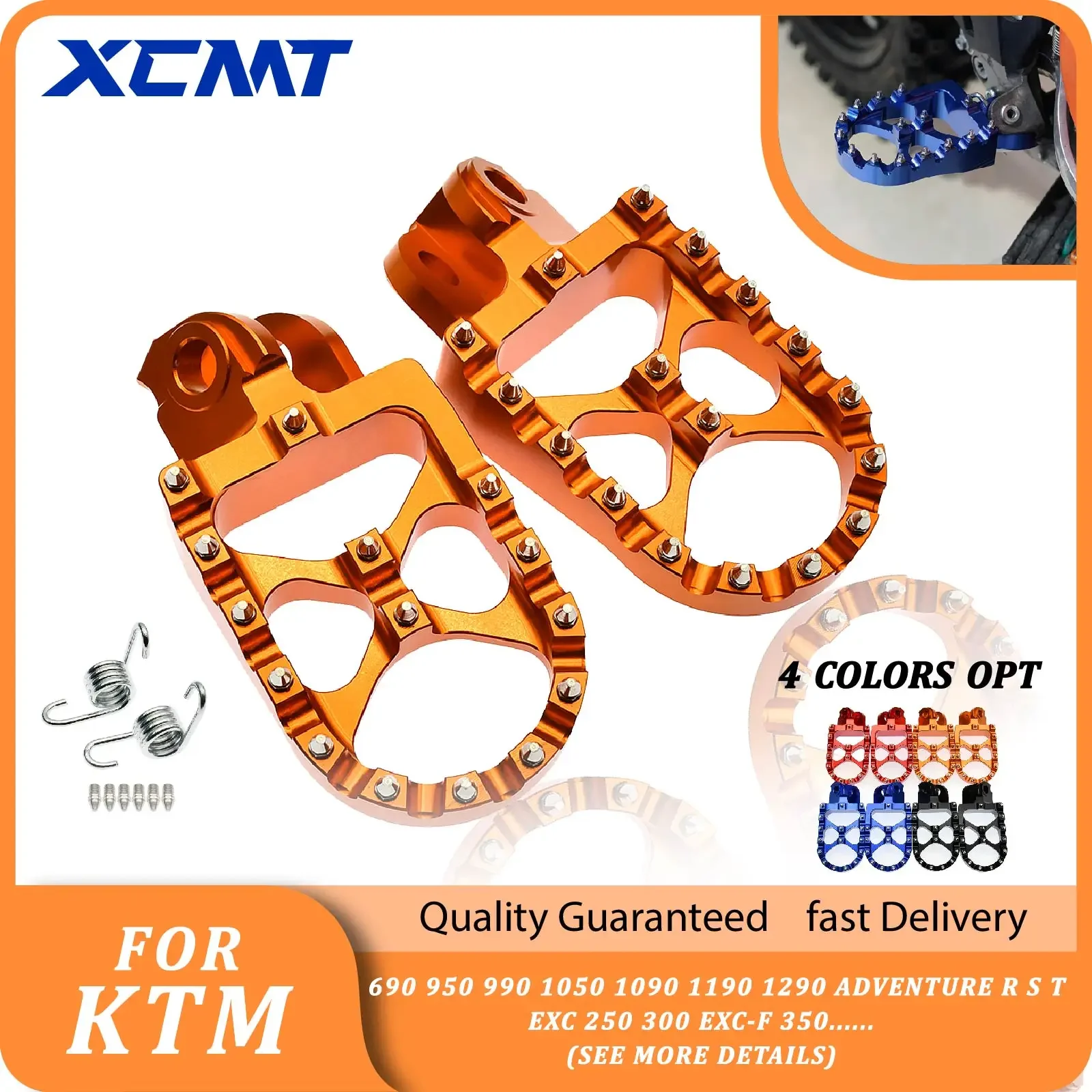 Footrest Foot Pegs Footpegs Rests Pedals For KTM 690 950 990 1050 1090 1190 1290 ADVENTURE R S T Footpegs EXC 250 300 EXC-F 350