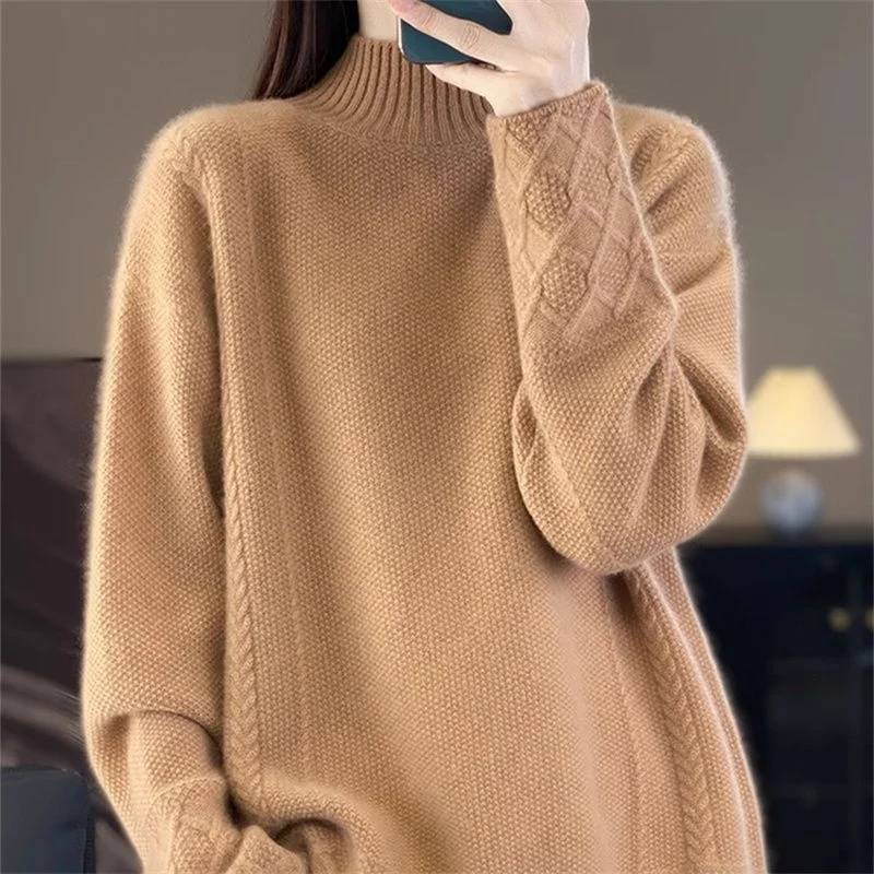 

Warm Thermal Taobao Sweater XiangTong High Collar Long Sve Knitted Top for Women Winter Season Faionable ential Base ...