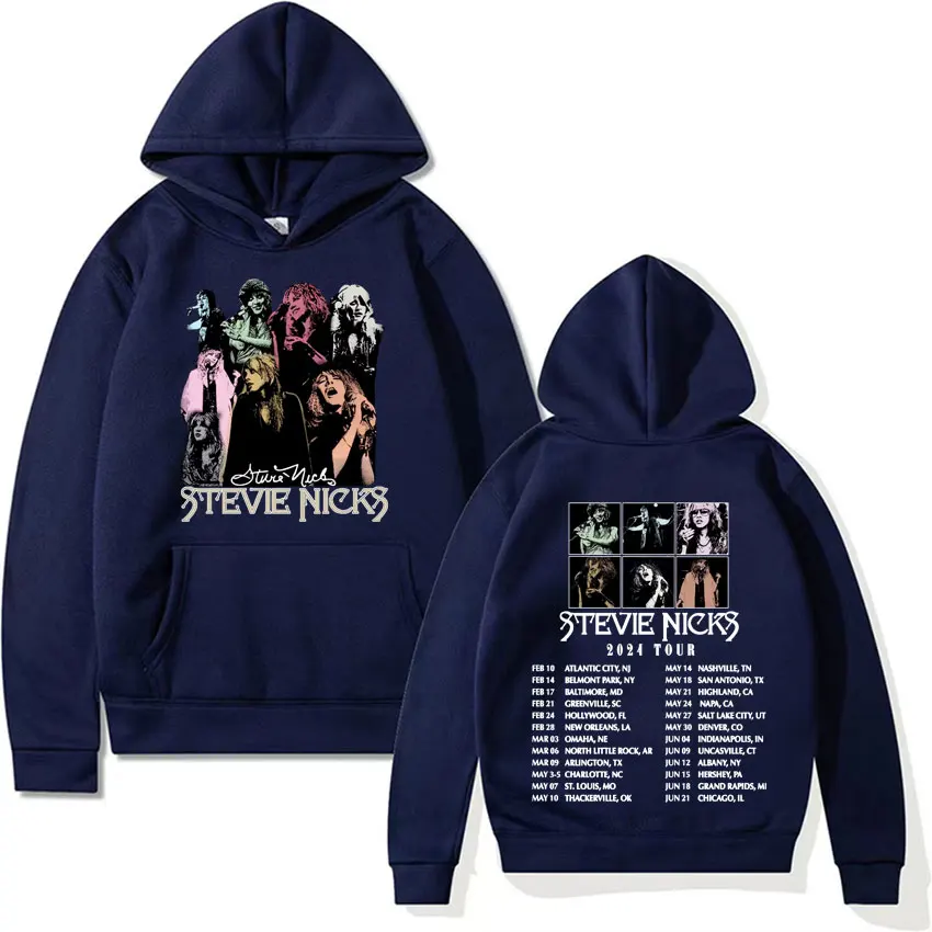 Stevie Nicks 2024 Album Tour Graphic Hoodies Men Women Clothing Fashion Aesthetic Sweatshirt Casual Oversized Long Sleeve Hoodie