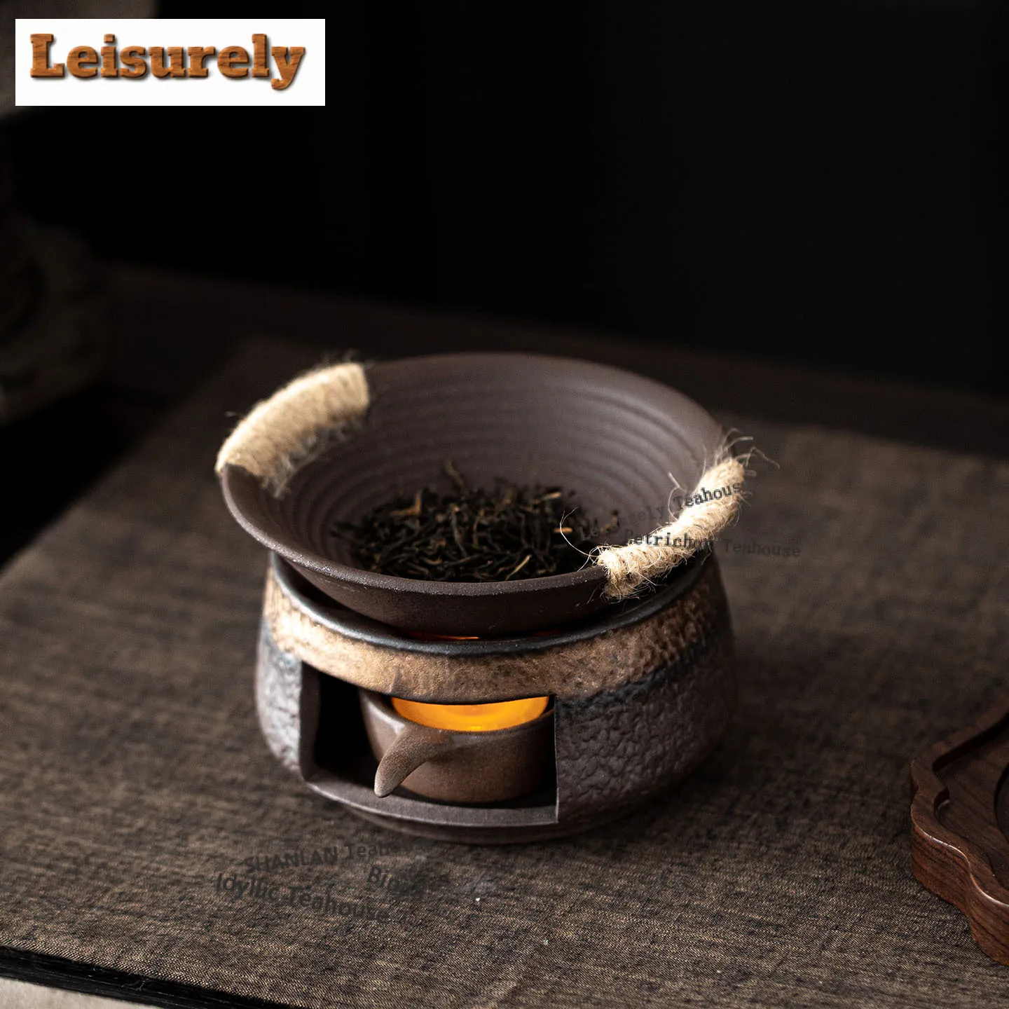 Baking Furnace Double Ear Incense Holder Incense Waterfall Incense Burners Consecrate Censer Cafes Decoration Tea Roasting Gift