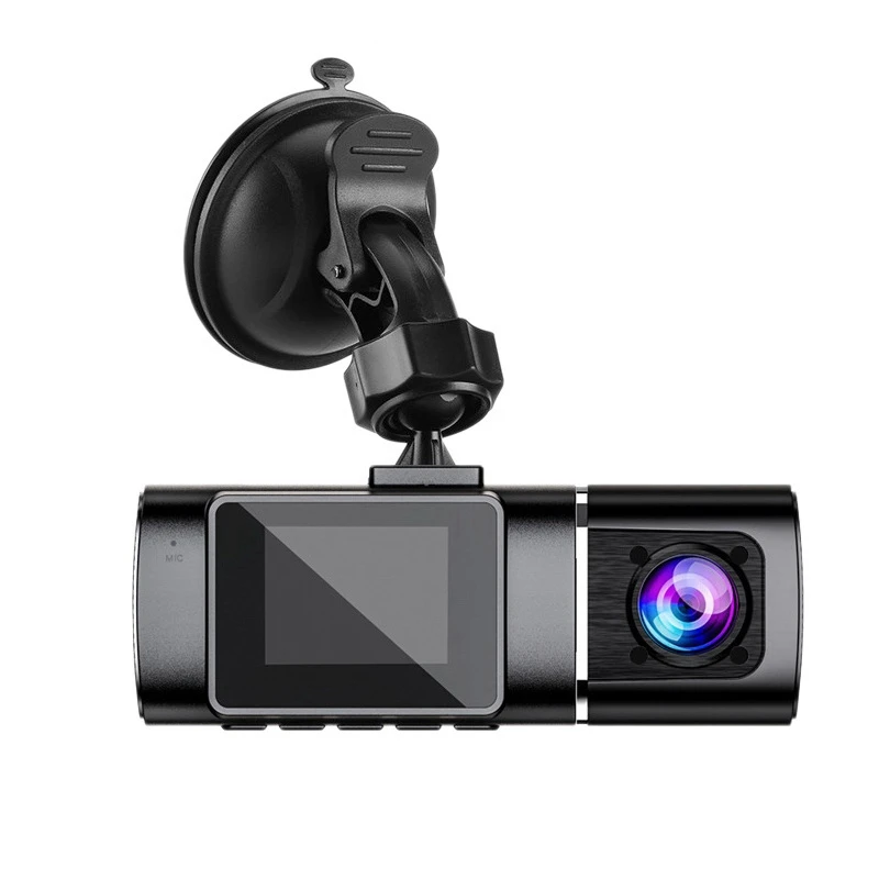 

1,5 двойная камера внутри и снаружи автомобиля 1080 + 720 Автомобильный видеорегистратор с инфракрасной ночной камерой