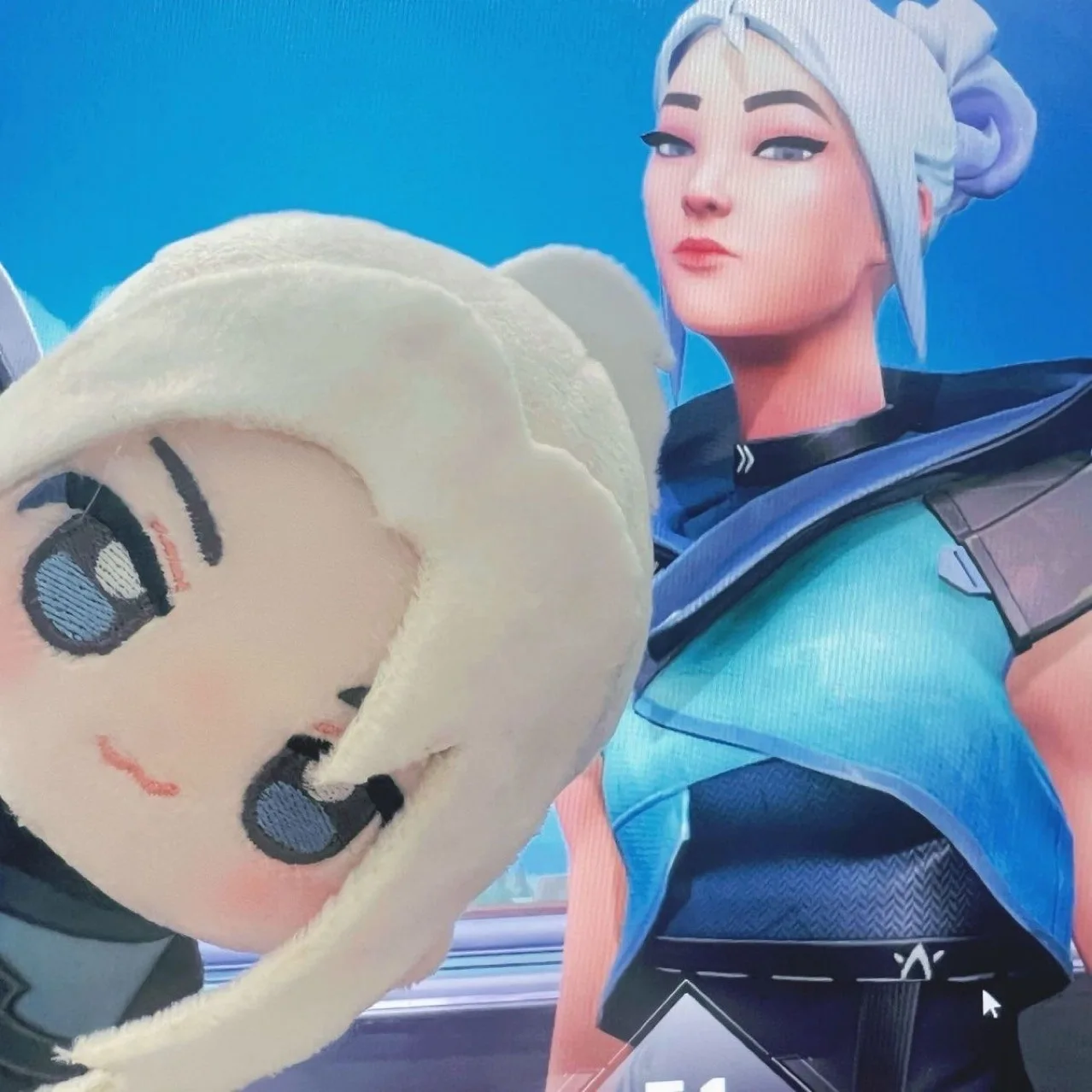 

10 см игра VALORANT Jett косплей костюм плюшевый взрослый реквизит на Хэллоуин рождественский подарок кулон