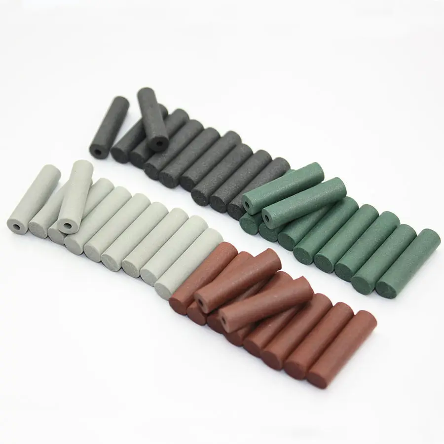 40pcs/pack Rubber Points Polishing Pillar Wheels For Dental Lab Silicone Rubber Polishing Burs Polishers 2.35mm Shank