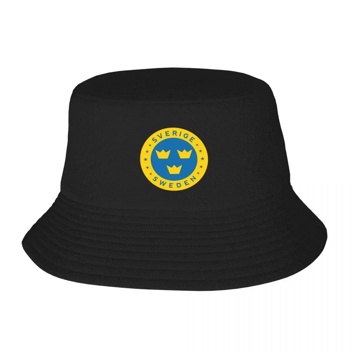 Sweden 3 crowns, Sverige tre kronor, yellow version Bucket Hat Wear Kids Hat Men's Women's