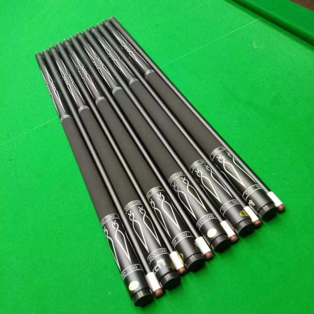 

Professional Cues Stick Used for Tournament Wholesale Accessories 10.5-13mm Snooker Billiard 1/2 Jointed Cue Oak Stainless Steel