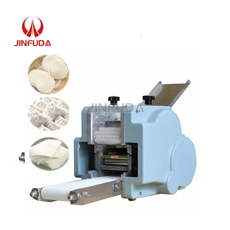 Small Grain Product Automatic Papad Momo Empanada Samosa Gyoza Wonton Dumpling Maker Skin Wrapper Making Machine Price