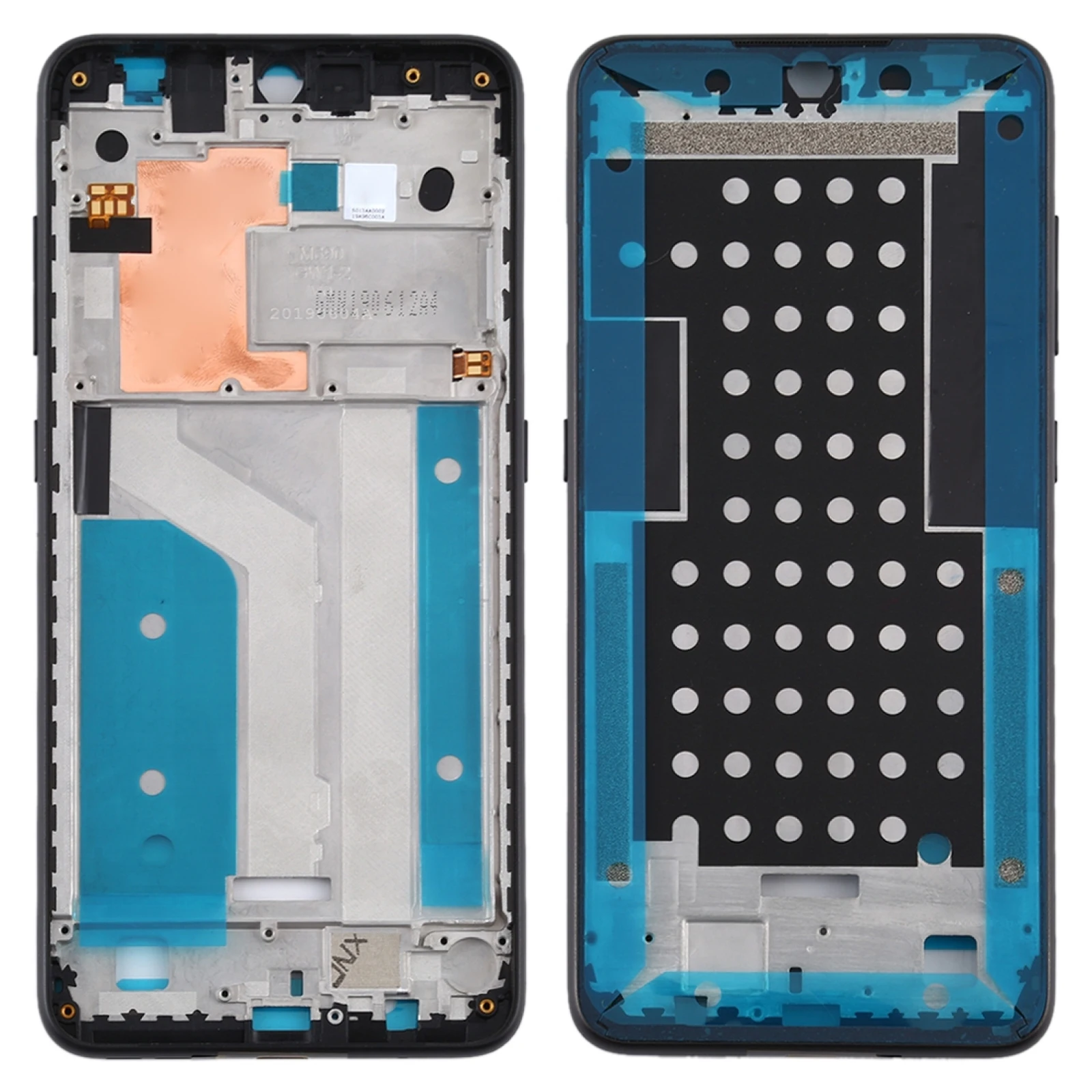 Middle Frame Bezel Plate for Nokia 7.2 / 6.2 / TA-1196 TA-1198 TA-1200 TA-1187 TA-1201 Repair parts replacement